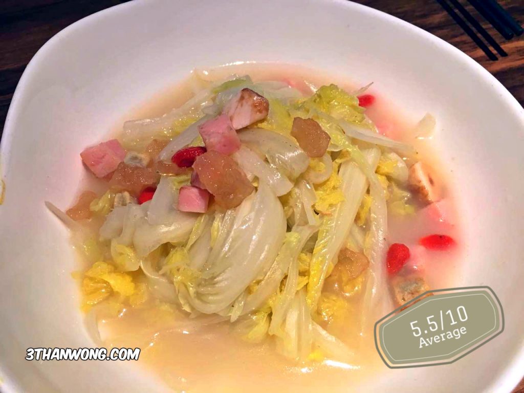 Chinese cabbage cooked with superior soup