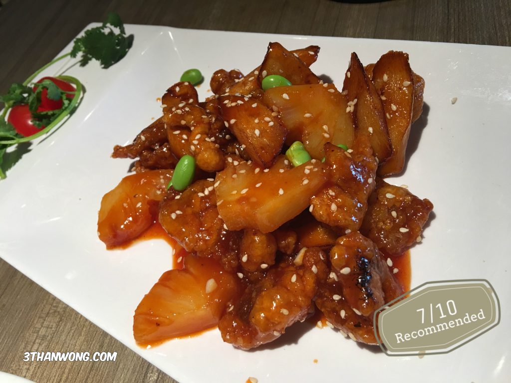 Sweet and Sour pork with pineapple